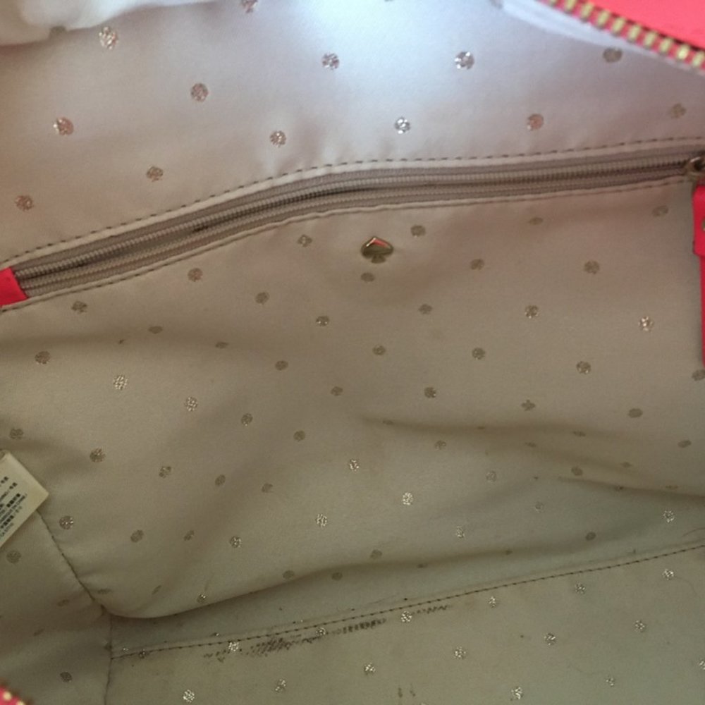 Kate Spade 2 Park Avenue Small Beau Bag Leather Satchel purse pink PLZ READ - Picture 13 of 16